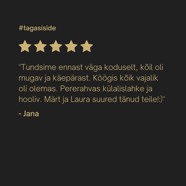 tagasiside Jana